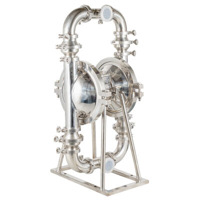 Bomba de diafragma dupla de aço inoxidável de grau alimentar SS304 sanitária com taxa de fluxo de 350L/M para transferência eficiente de líquidos