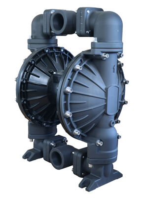 Bomba Pneumática de Diafragma Duplo em Alumínio de 2 Polegadas 120 Psi Grande Vazão para Usinagem e Tratamento de Efluentes