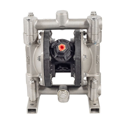 Bomba pneumática de diafragma duplo com 100 psi Pressão máxima 15 gpm Fluxo máximo e diafragma Hytrel para tratamento de águas residuais